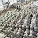 安康芝麻白圆球 石球 挡车球