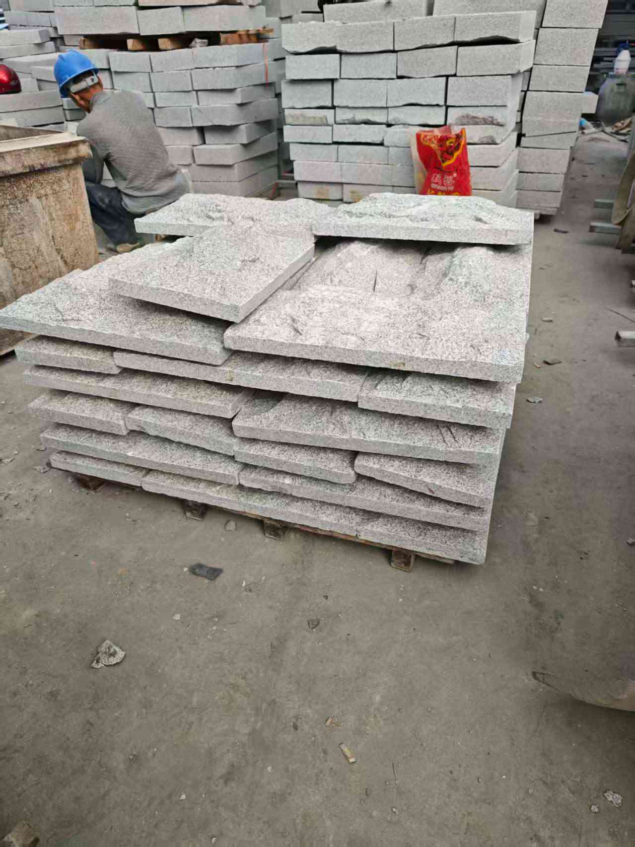 安康芝麻白蘑菇石，自然面