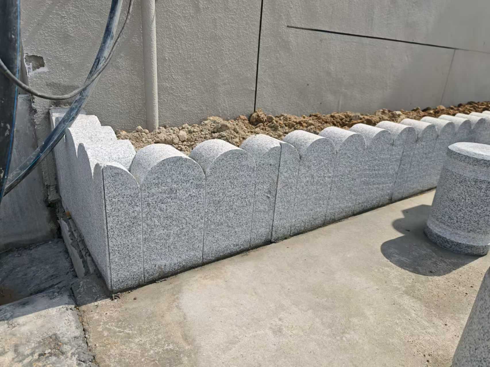 安康芝麻白花边石  围边石