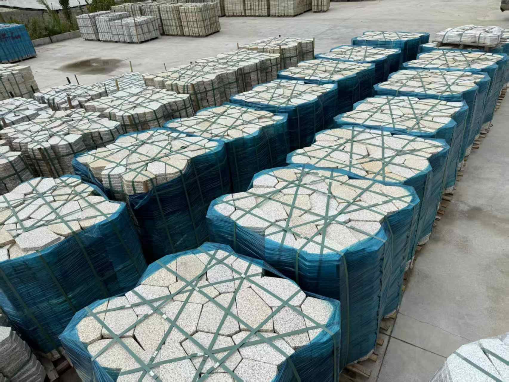 安康黄金麻冰裂纹 碎拼