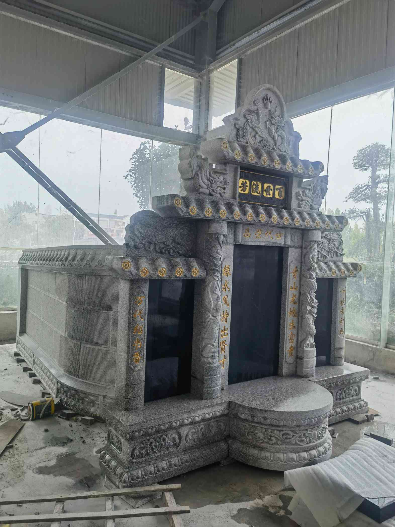 安康套墓 墓碑 围坟石 异形定制